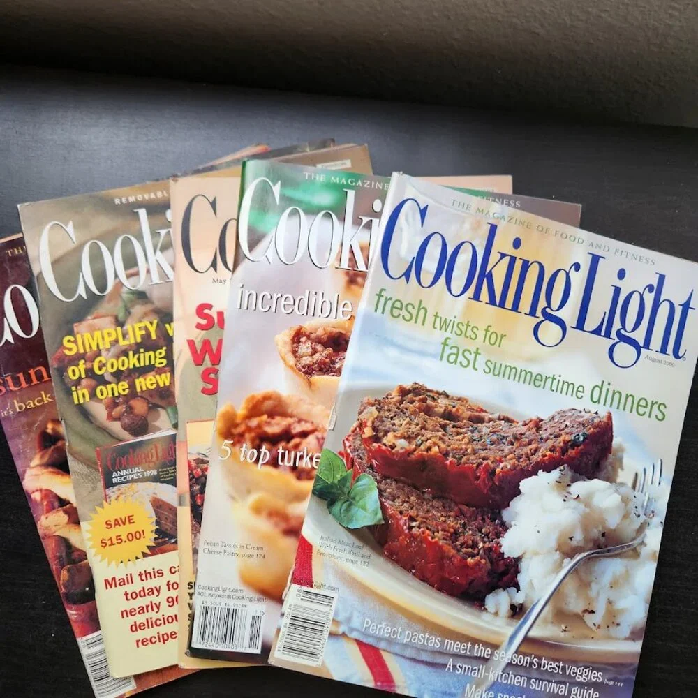 1 Vintage Cooking Light Magazine Picked at RANDOM Cookbook Recipes Reading Suppl